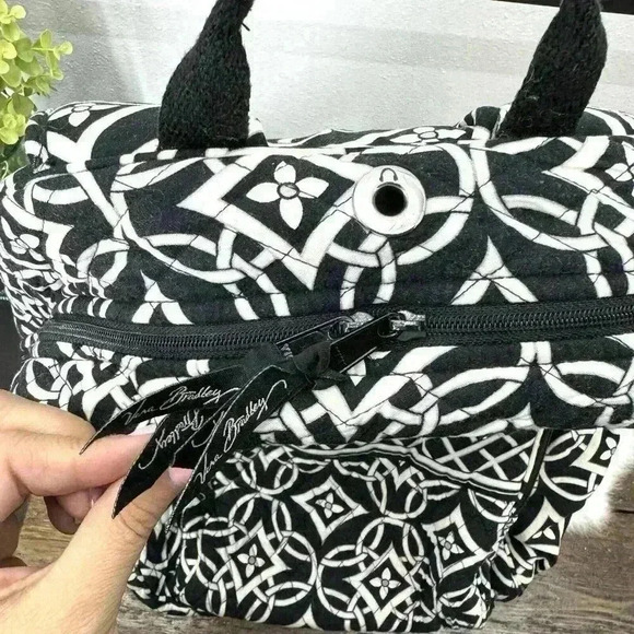 Vera‎ Bradley Tech backpack Concerto pattern Black White Quilted main image 4